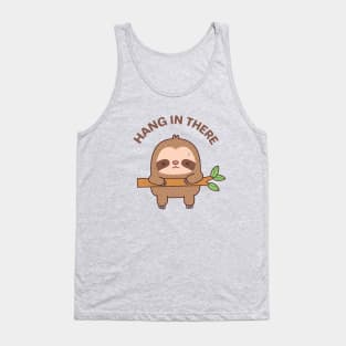 Cute Hang In There Sloth Tank Top